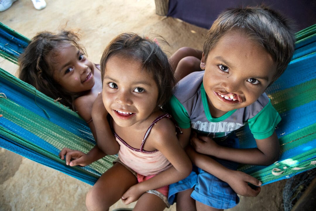 Pedro and his sisters. Seven-year-old Pedro and his mother, Marbelis. Photo: Rohanna Mertens.