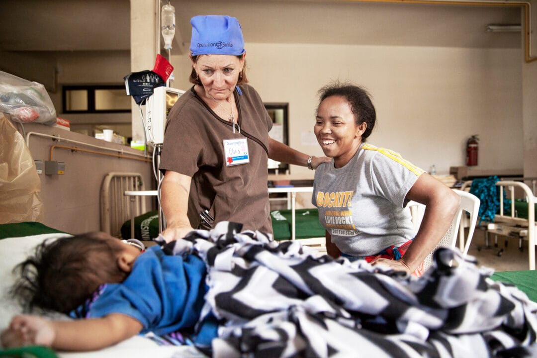 One-year-old Antsa, before cleft surgery. Photo: Jorgen Hildebrandt