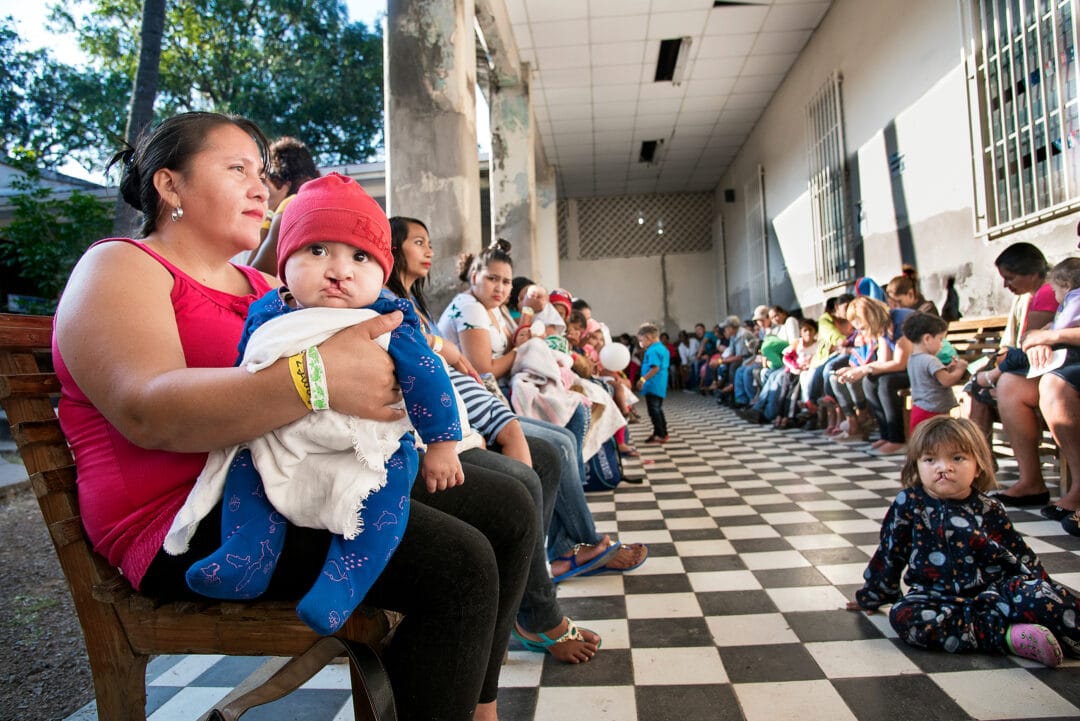 Families at Tegucigalpa care centre. Operation Smile Photo