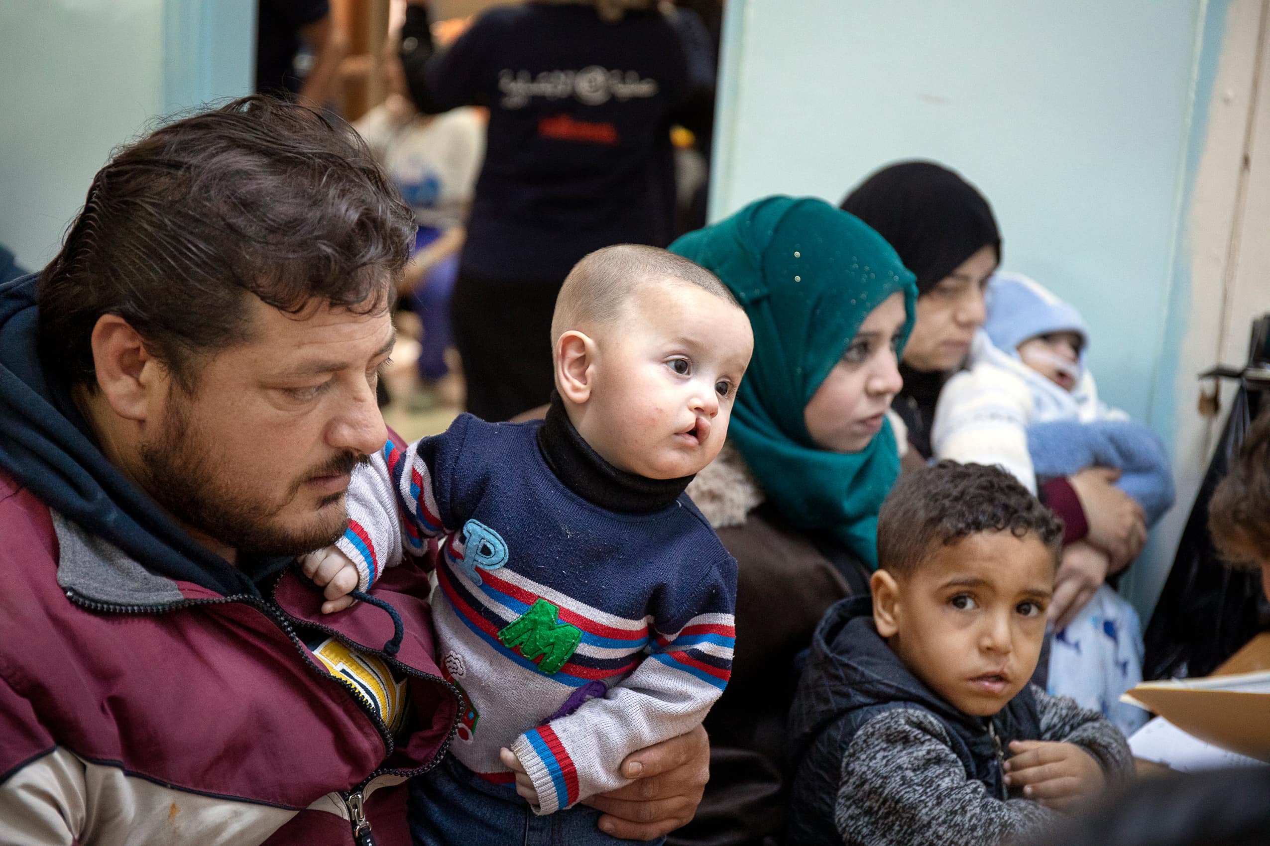 Cleft patients at screening in Madaba, Jordan. Photo: Rohanna Mertens