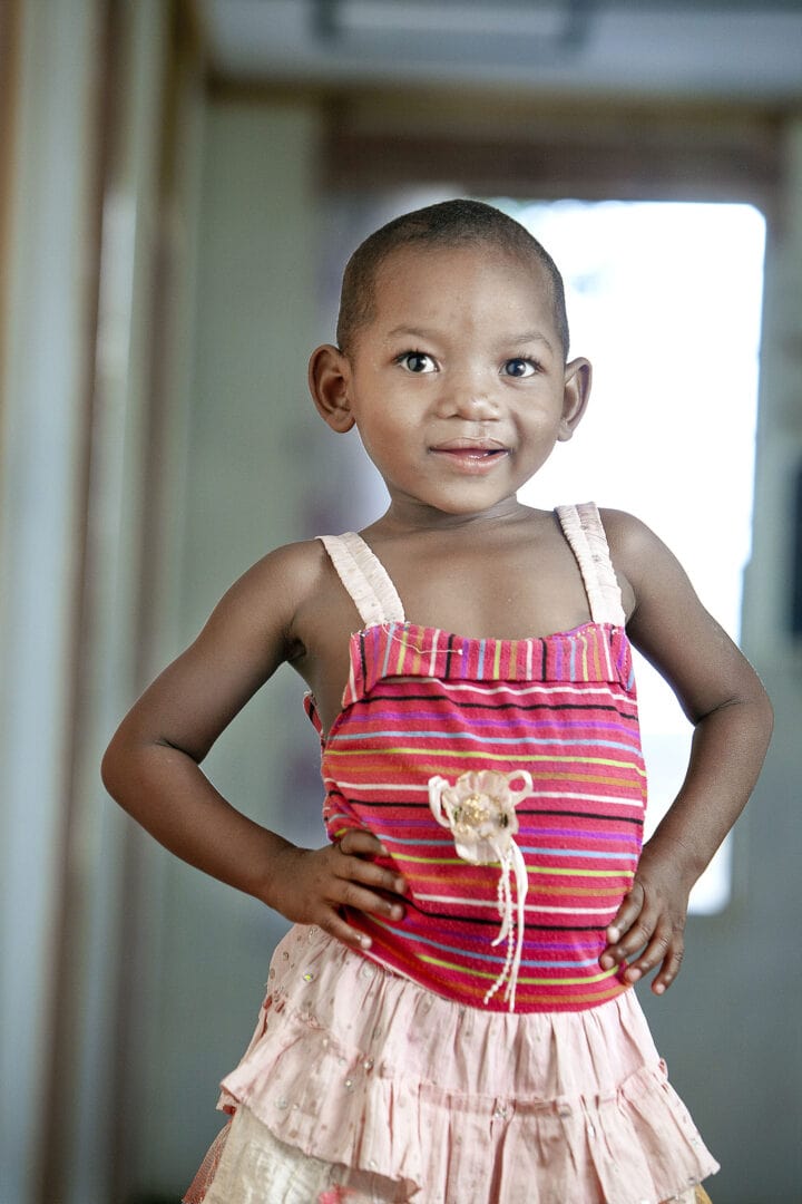 Elisa after her life-changing cleft surgery