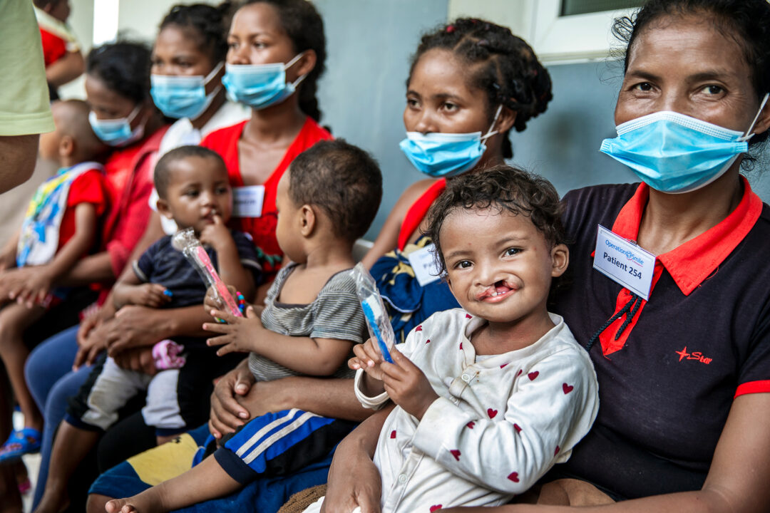 Patients wait for their health checks in Tamatave