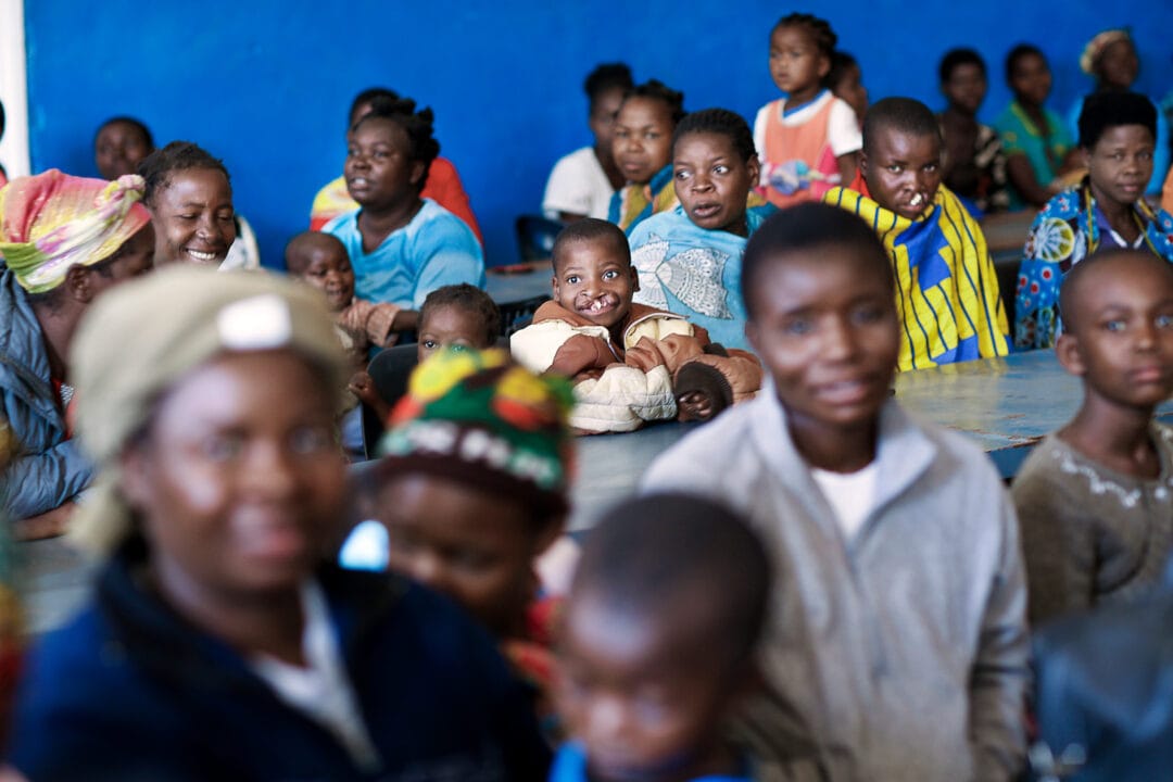 Patient announcement day at the patient shelter in Blantyre. Photo: Jasmin Shah