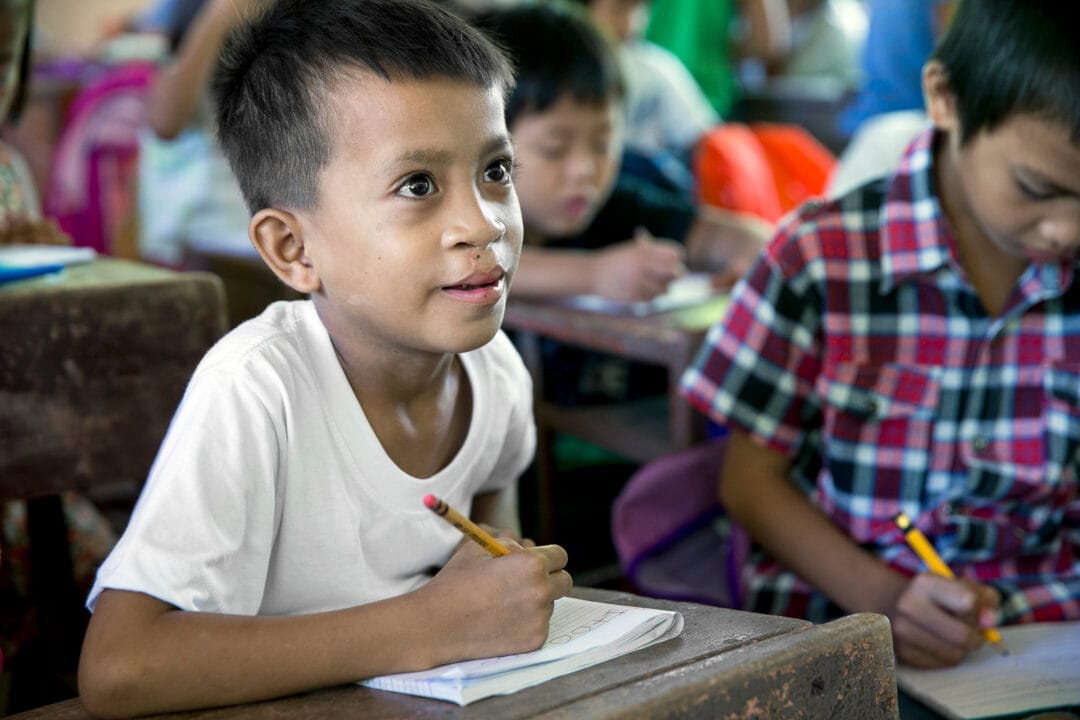 Joseph is now back school with a new found confidence after cleft surgery.  Photo Jorgen Hildebrandt