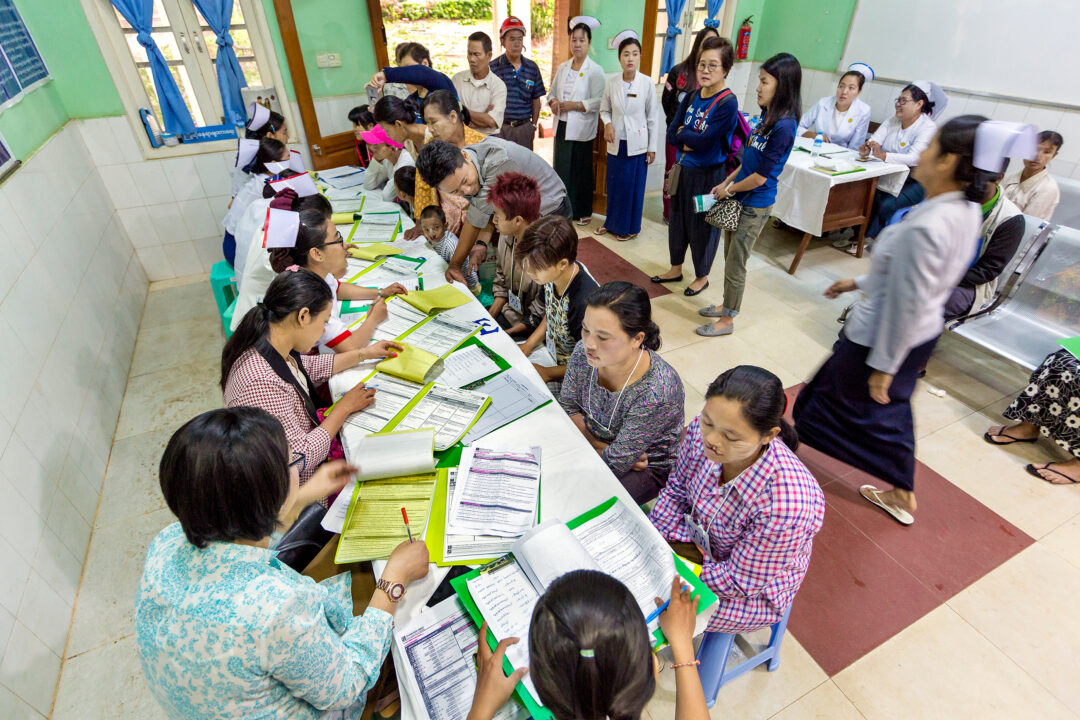 Cleft patient screening day at Operation Smile programme 2017, Pyin Oo Lwin, Myanmar. Photo: Peter Stuckings