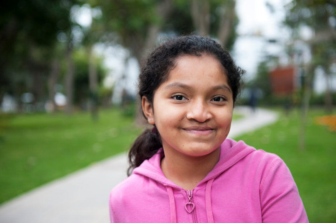 Priscilla, ten years after cleft surgery. Photo: Daniel San Martin